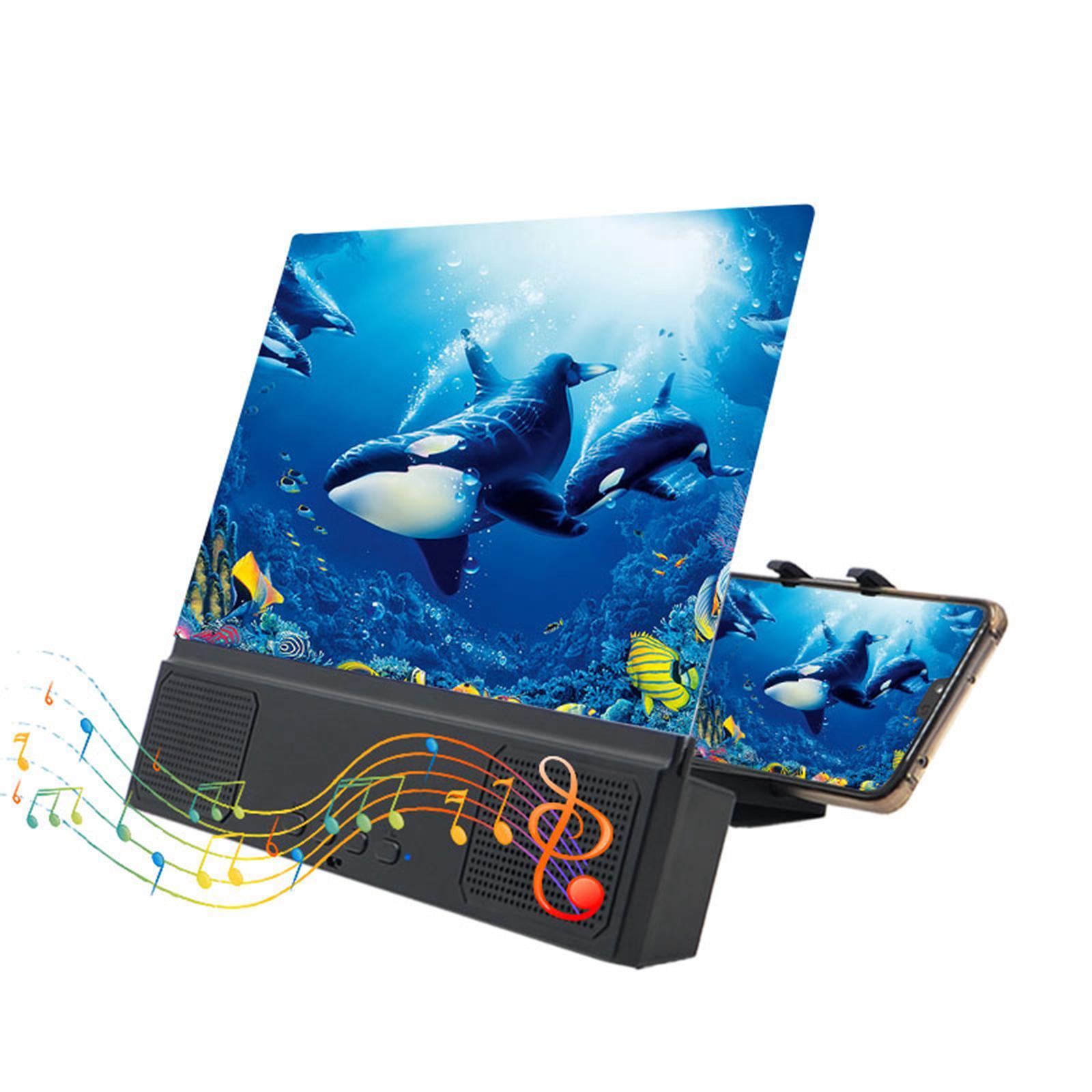 Screen Magnifying phone Speaker Retractable Stand Holder for Living Room All Smartphones