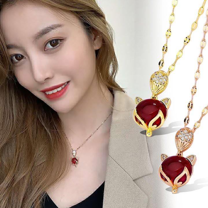 Dây chuyền titan hồ ly tình duyên tài lộc BHDC189