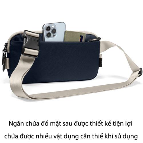 TÚI ĐEO CHÉO TOMTOC LIGHTWEIGHT SLING BAG INKY BLUE chống nước với độ bền cao - hàng chính hãng