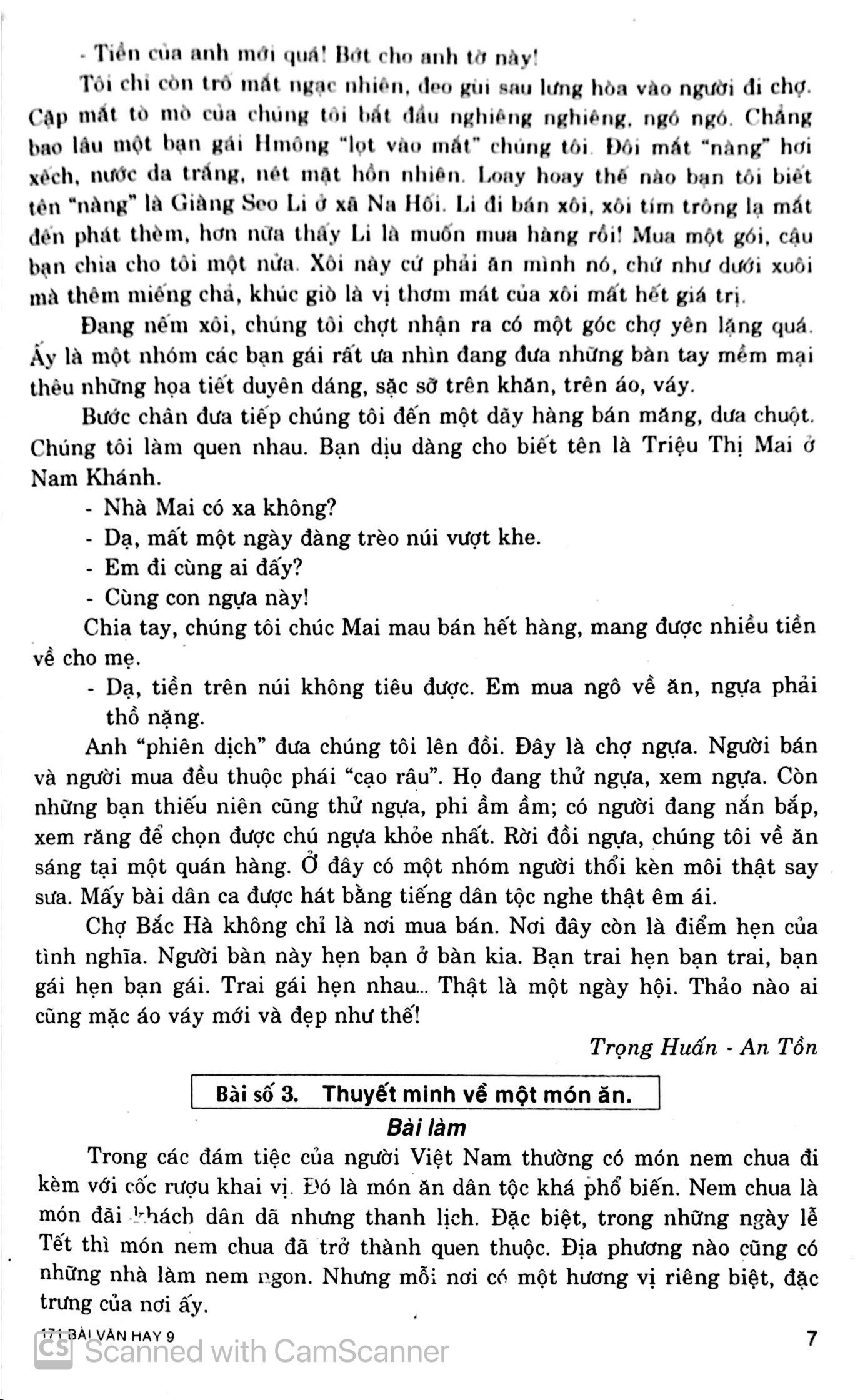 171 Bài Văn Hay Lớp 9 - Tái Bản