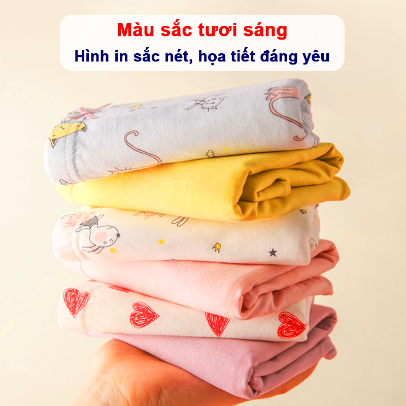 Quần chip đùi bé gái họa tiết đáng yêu Baby-S, Set 3 quần chip bé gái mềm mịn cao cấp – SC025