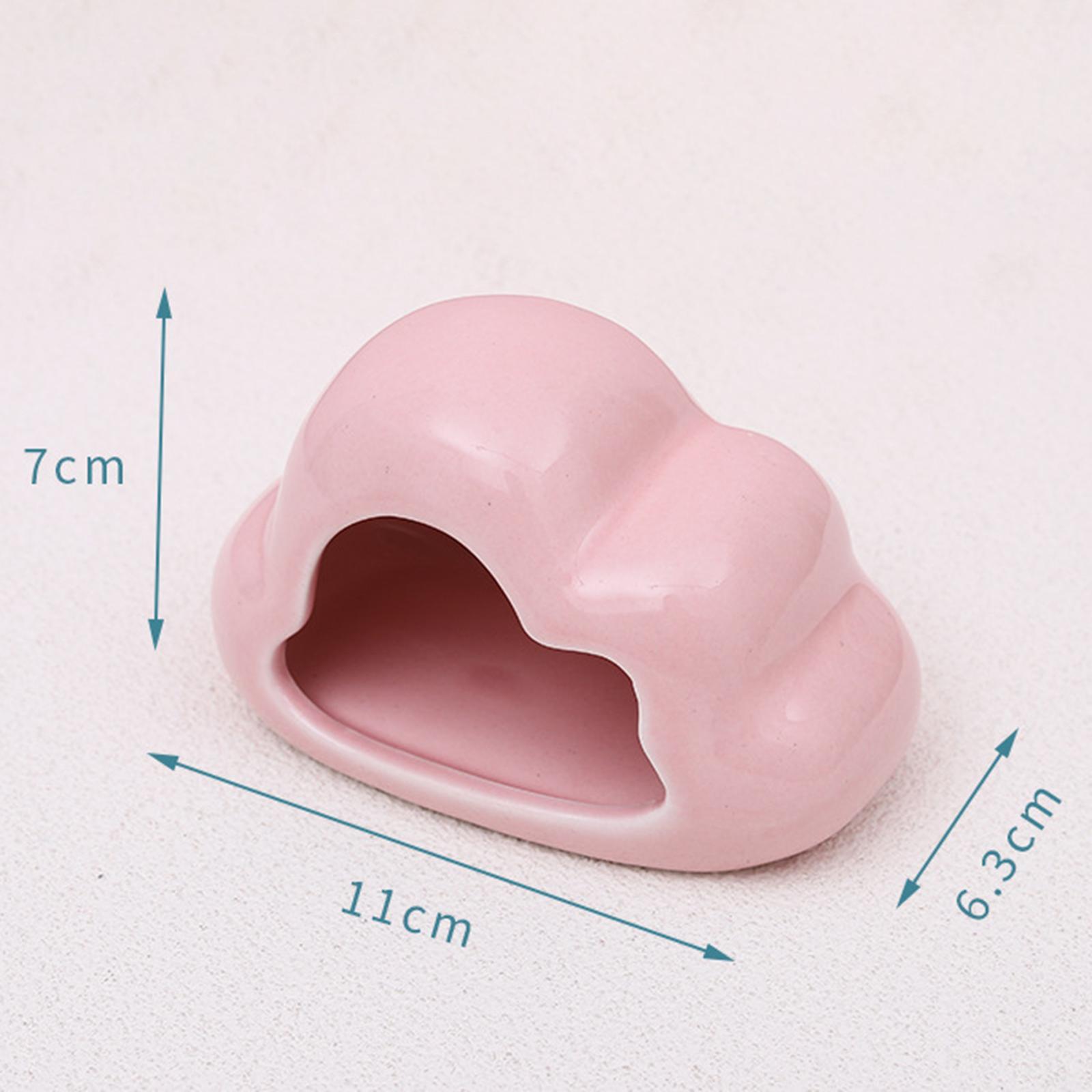 Hamster Nest Hamster Hideouts Ceramic Small Animal Cozy Pets Bed Hut Hamster House Hamster Cage Decor for Critter Rabbit Gerbils