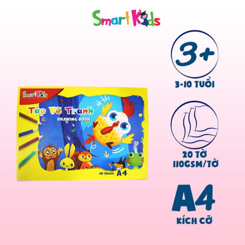 Bộ dụng cụ mỹ thuật Smartkids dành cho bé tiểu học lớp 1 đến lớp 5