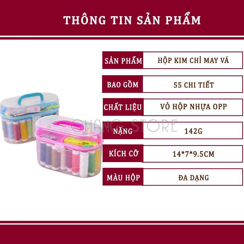 Ví đựng kim chỉ đa năng, Hộp Kim Chỉ May Vá, xếp đồ theo ngăn siêu tiện dụng