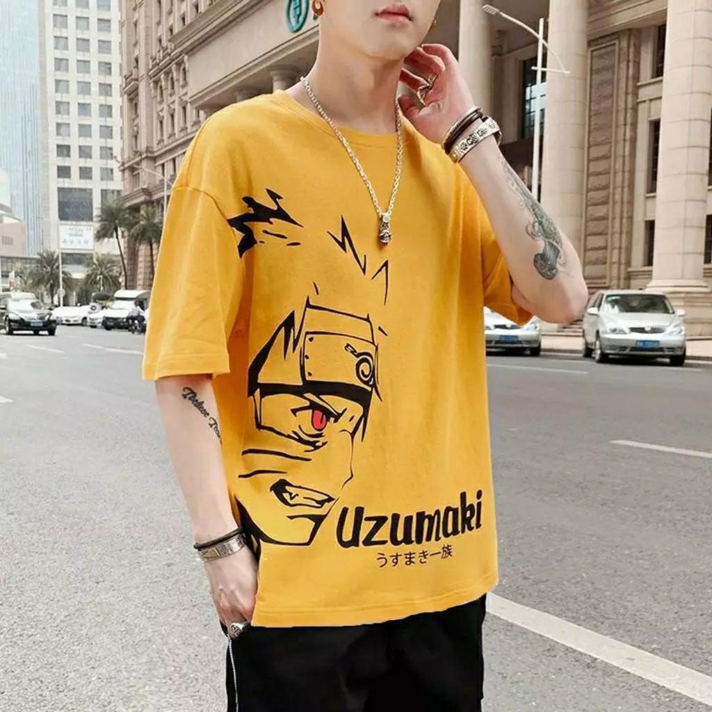 Áo thun Stee nam tay lỡ unisex form rộng overtee UZUMAKI NARUTO cotton xịn Trumunisex aothununisex aophongnam