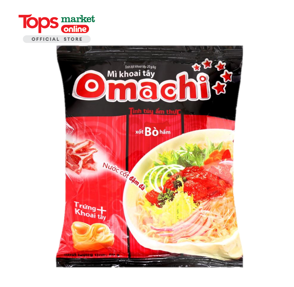 Mì Omachi Xốt Bò Hầm 80G