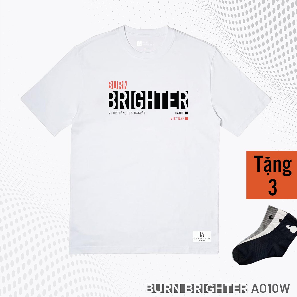 ÁO THUN UNISEX A010 - BURN BRIGHTER