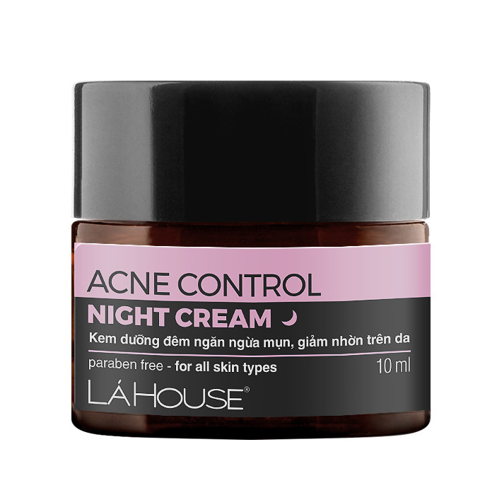 Kem dưỡng đêm dành cho da mụn,giảm thâm sẹo,sáng da Lá House Acne Control Night Cream 10ml/30ml