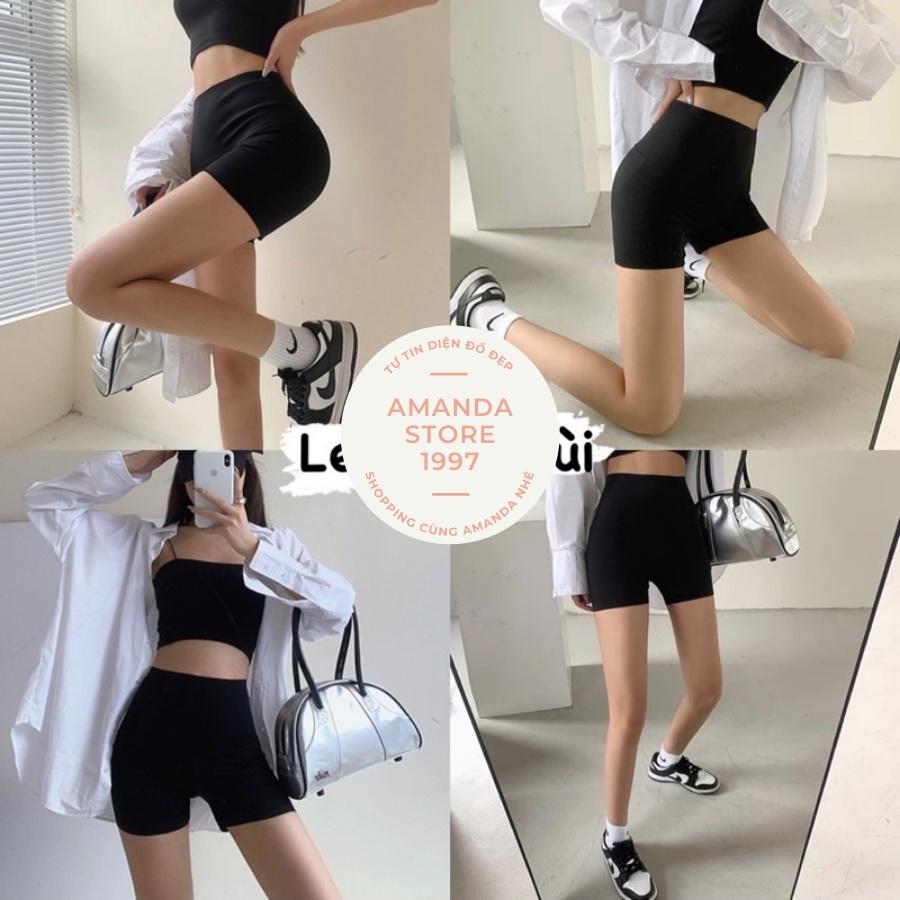 Quần legging đùi ngố cá tính co giãn. Quần legging ngố co giãn thấm hút mồ hôi tốt nhiều size