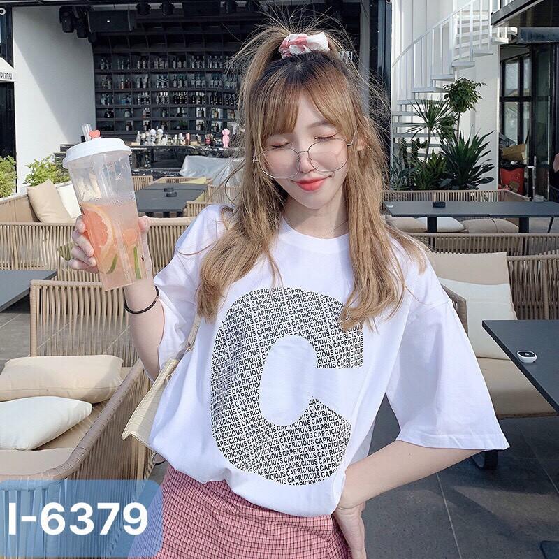 Áo Thun Nữ Tay Lỡ In Chữ Lạ Mắt