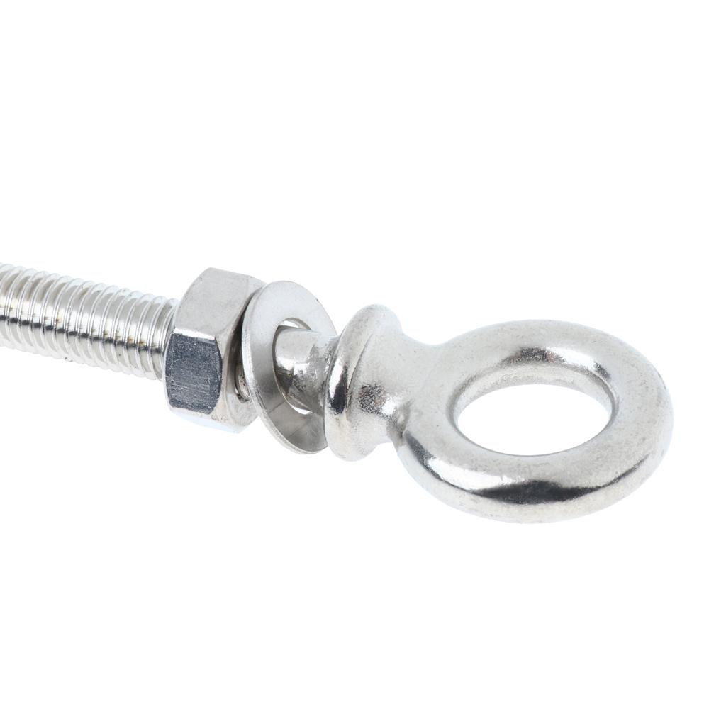 M6 M8 M10 Threaded Lifting Eye Bolt Ring Tie Down Stainless Steel