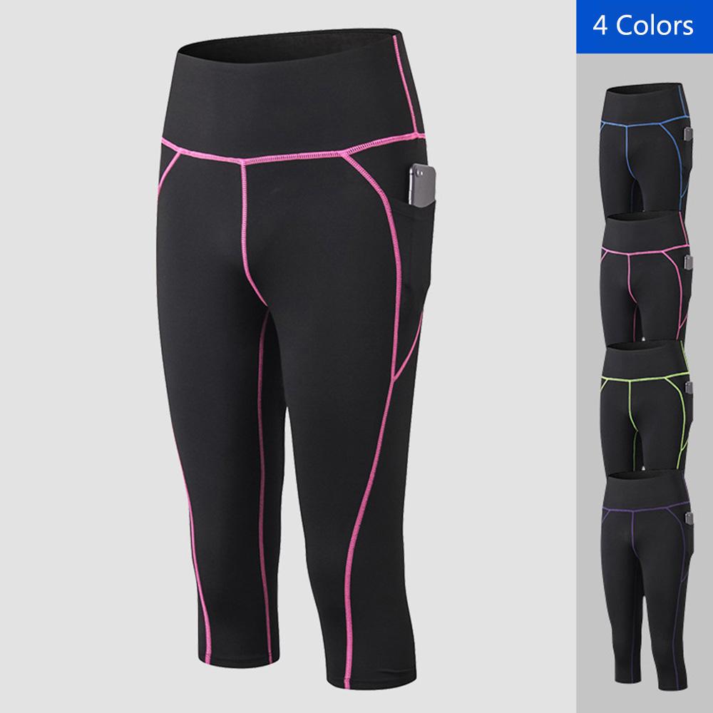 Quần legging lưng cao, có túi, nhanh khô dành cho nữ tập thể dục, yoga, gym