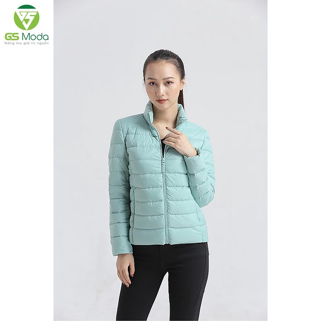 Áo khoác lông vũ nữ 3 lớp GS MODA, thân chần ngang, siêu nhẹ 2122002L