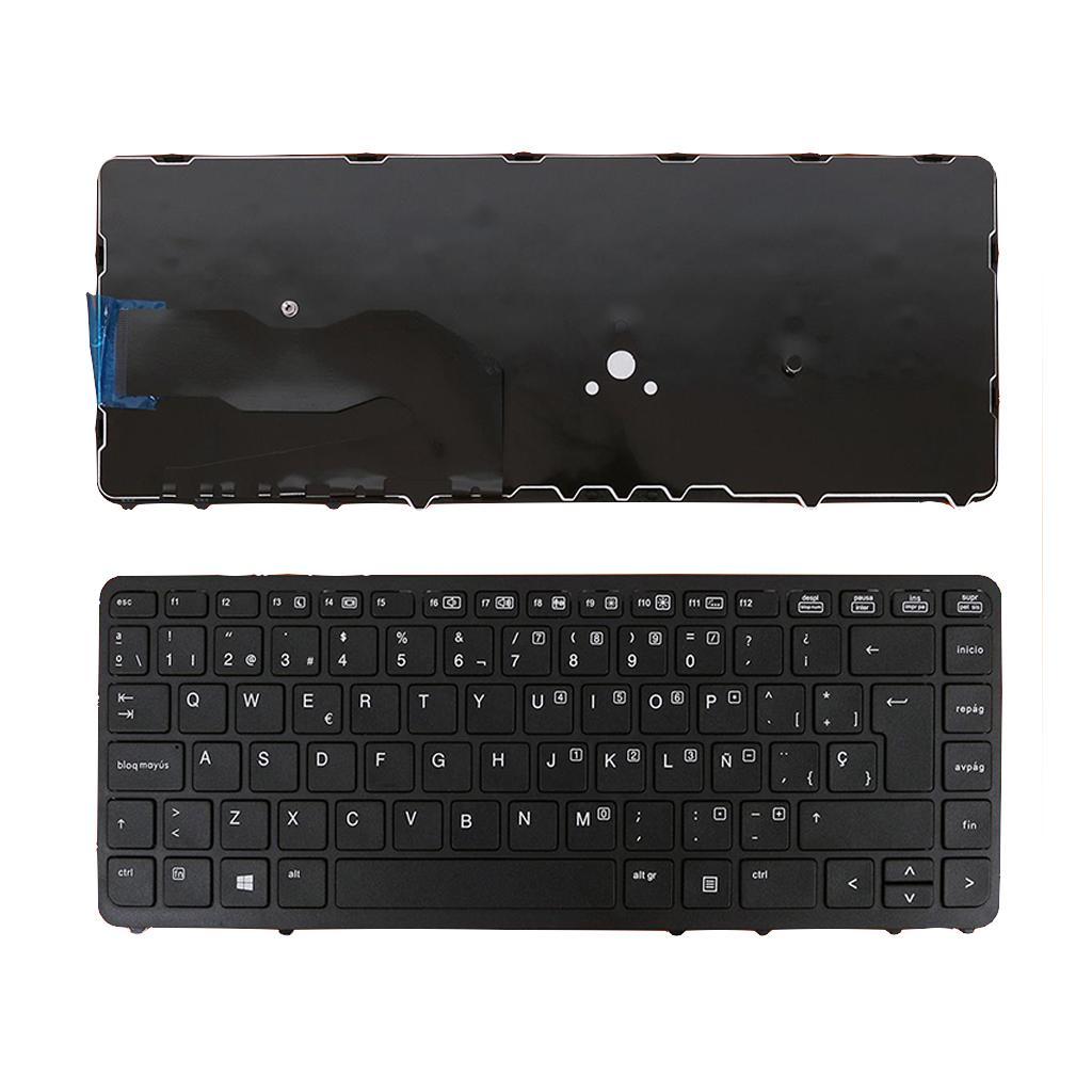 Replacement Laptop Keyboard Spanish for HP Elitebook 840 G2 850 G2 w/ Black