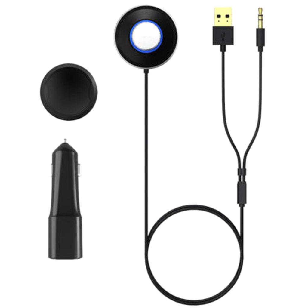 Car Charger Audio Adapter Kit Wireless Bluetooth 3.5 Mm Aux Stereo Receiver