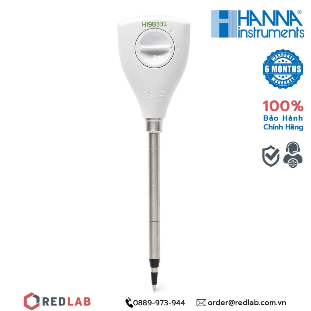 Bút đo độ dẫn điện EC trực tiếp trong đất và nước Hanna HI98331, bảo hành 6 tháng