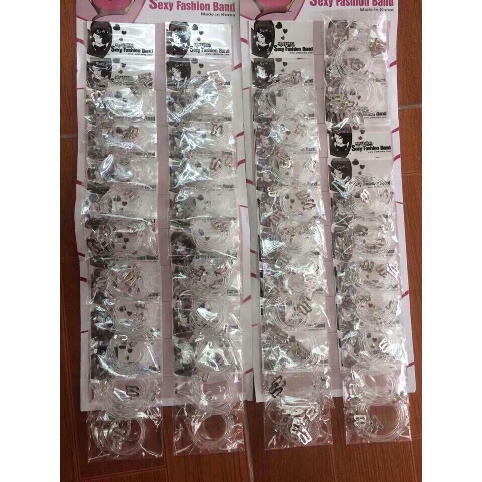Cặp dây áo bún trong suốt thay thế dây áo lót thông thường tiện lợi dây mảnh chắc chắn