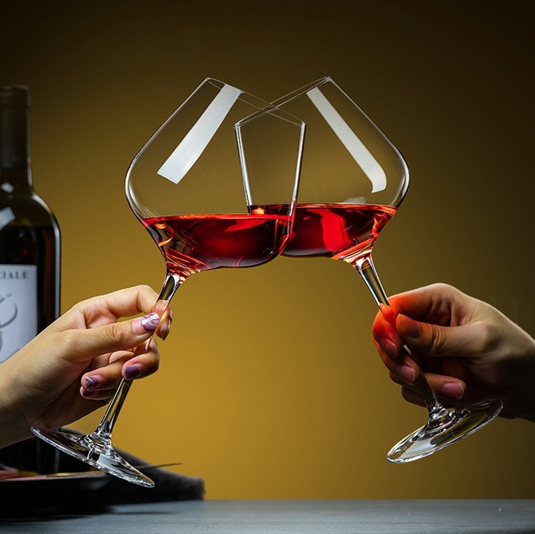 Bộ 6 ly uống rượu vang pha lê sâm panh cốc vang đỏ wine glass