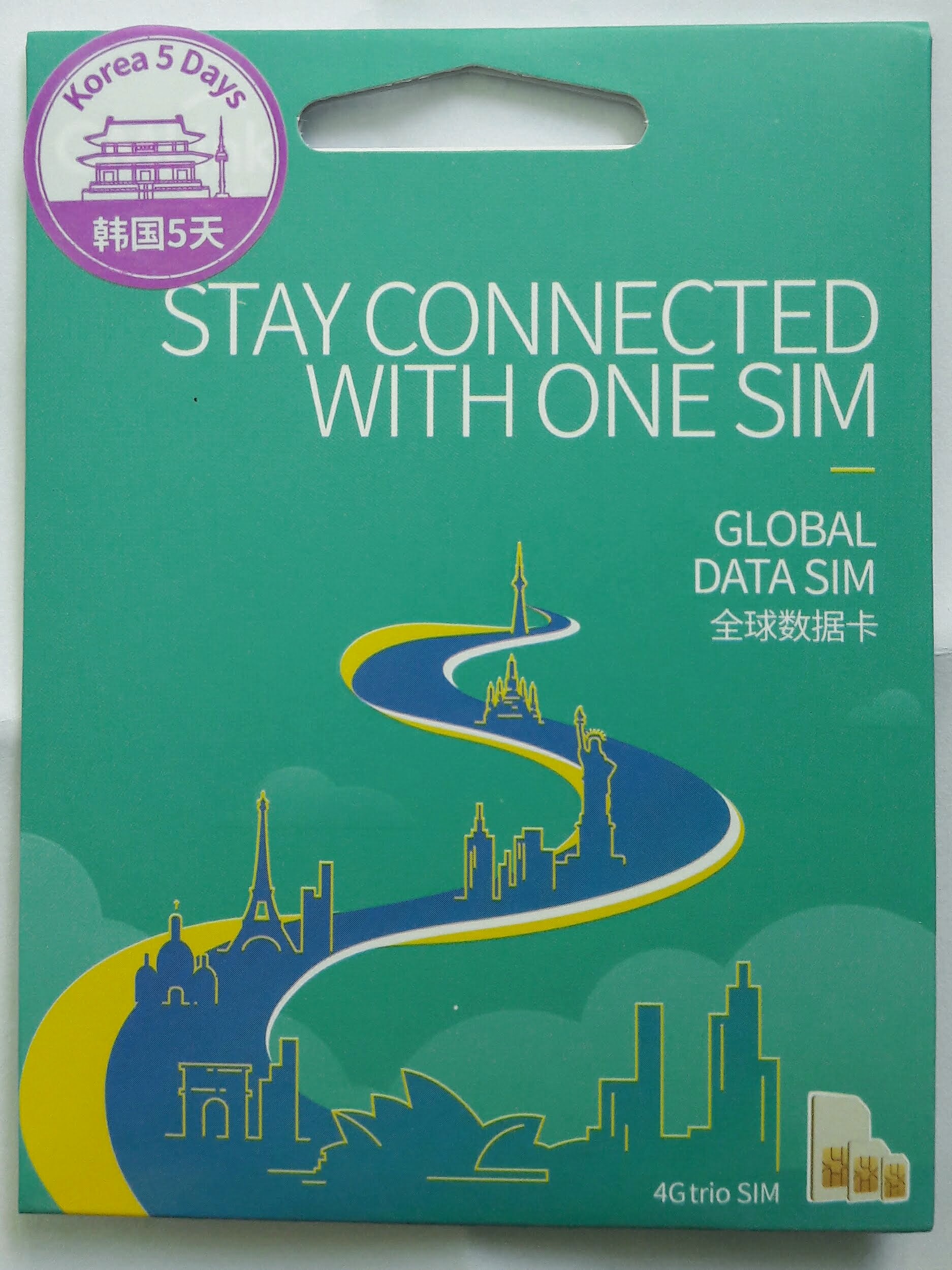 Sim 4G Hàn 5 ngày không giới hạn dung lượng