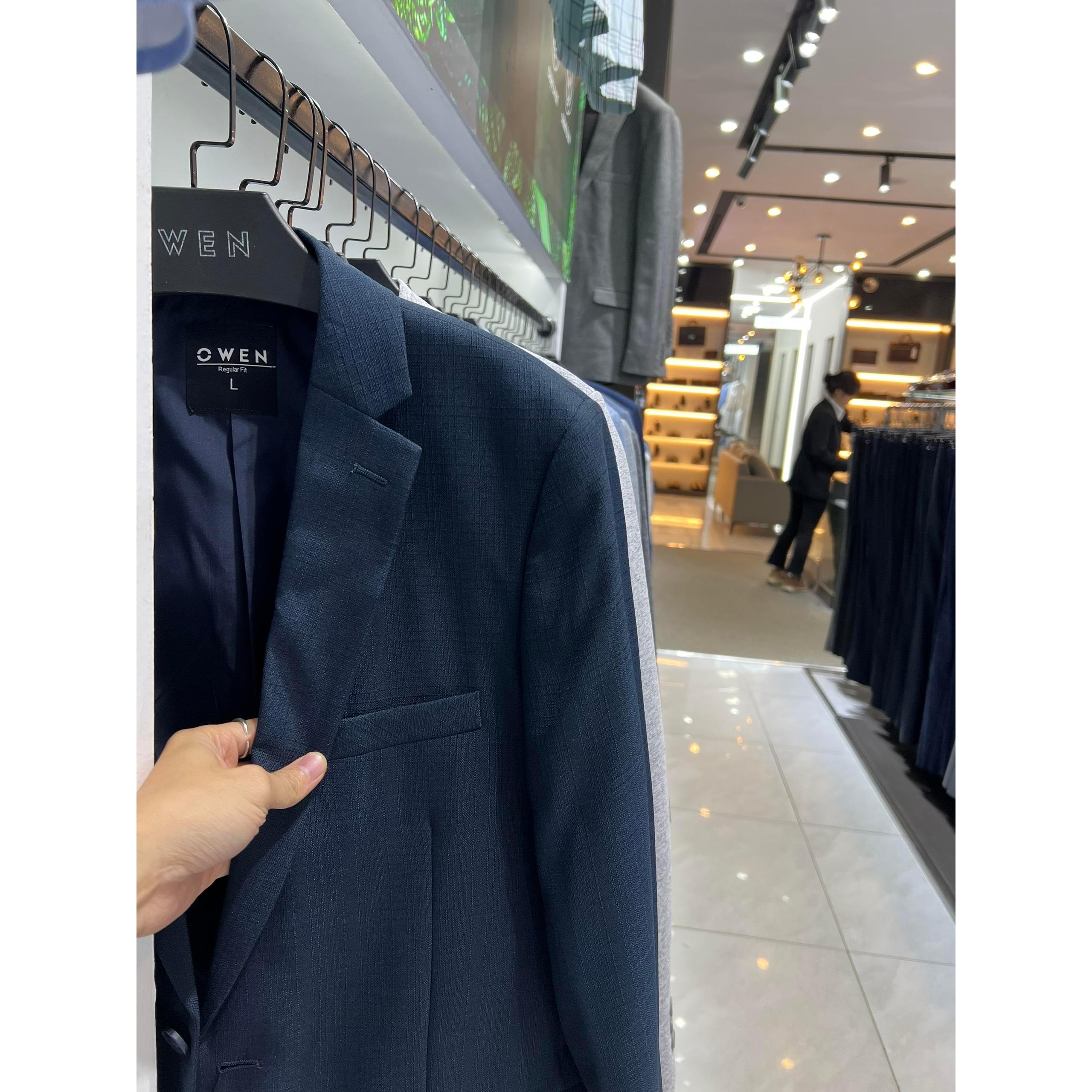 Áo Blazer OWEN nam công sở vải Namu cao cấp KHÔNG NHĂN dáng REGULAR mã BL220701