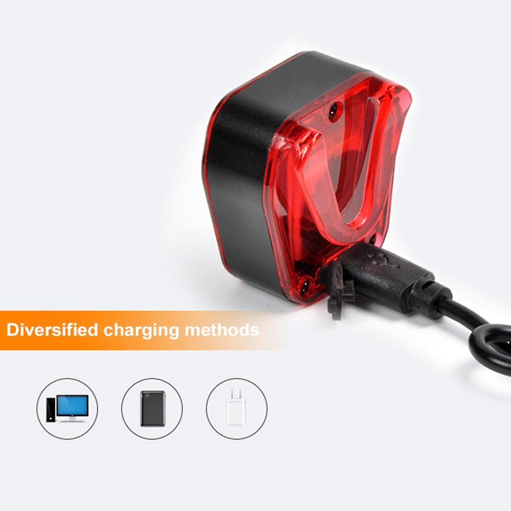 Đèn hậu gắn phía sau của xe đạp sạc USB, chống thấm nước, phụ kiện đi xe đạp