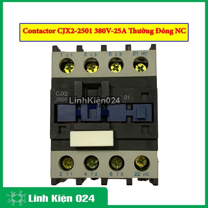 Khởi động từ contactor CJX2 380v thường đóng NC vỏ chống cháy, công suất lớn