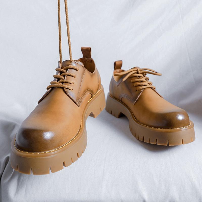 Giày Martin boots màu nâu phong cách của ANH