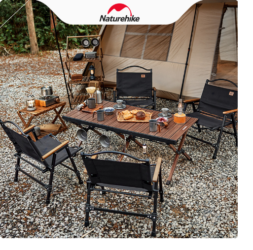 Bàn cuộn nhôm gấp gọn Glamping Naturehike CNH23JU16001