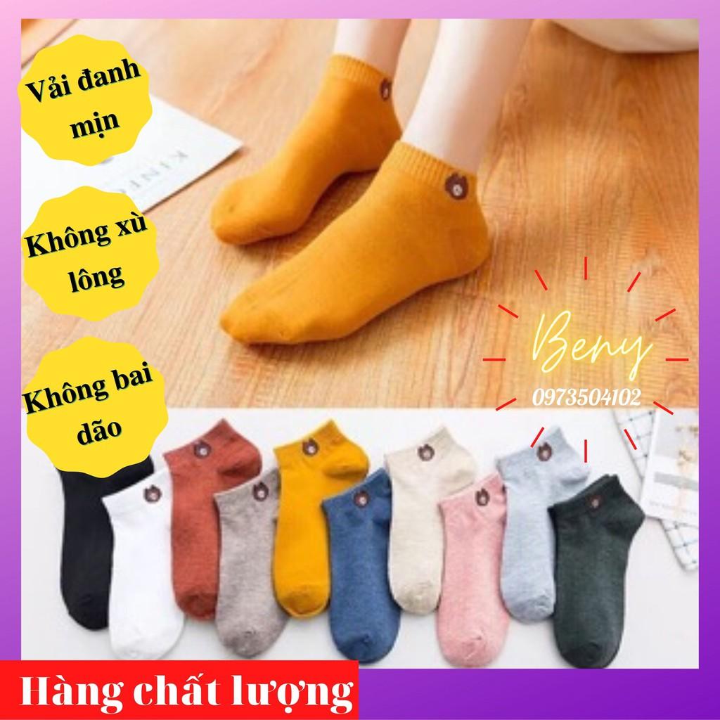 Một đôi Tất gấu ️ FREESHIP ️ Tất gấu nữ giá sỉ Tất gấu xinh dể thương siêu hot co giản thoáng khí