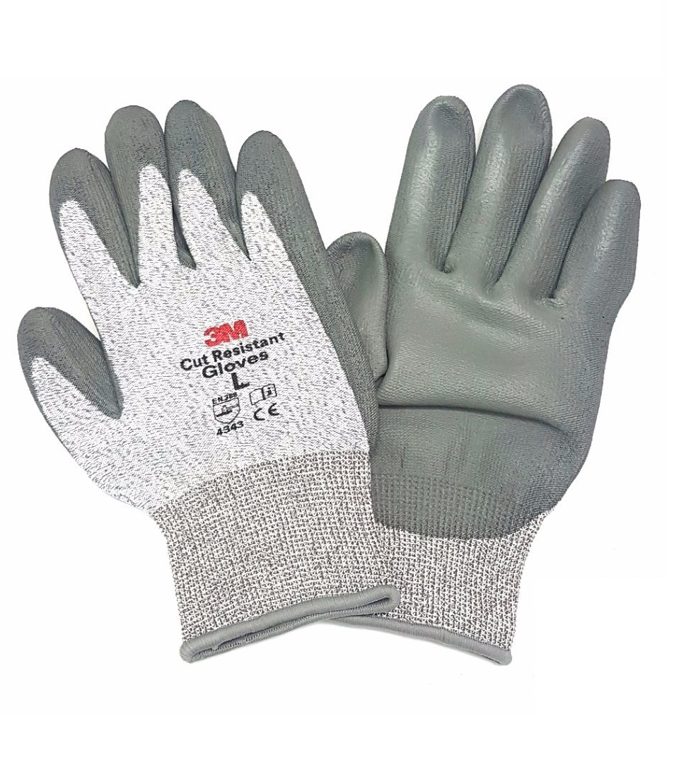 Găng tay chống cắt cấp độ 5 3M GTCC - size XL, màu xám trắng
