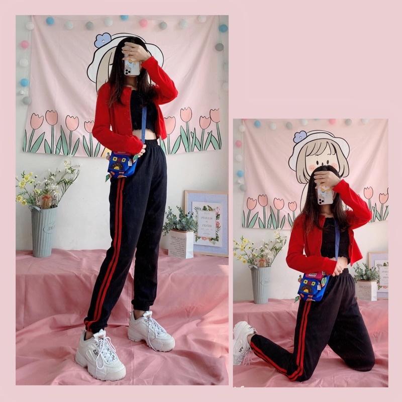 Quần jogger 2 sọc unisex nam nữa