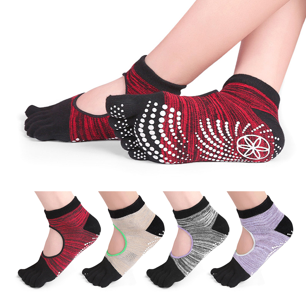 Vớ tập Yoga, khiêu vũ xỏ ngón, chống trượt, chất liệu cotton thoáng khí giúp đôi chân luôn thoải mái trong suốt quá trình tập luyện