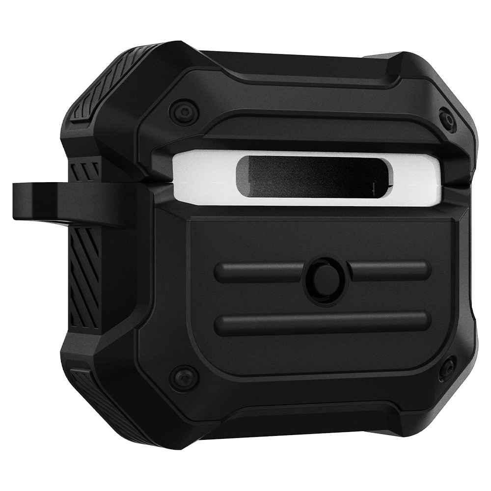 Ốp Spigen Tough Armor cho Airpod 3 - Thiết kế chính xác, chống sốc, móc khoá tiện lợi - Hàng chính hãng