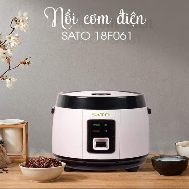 Nồi Cơm Điện SATO 18F061 – Dung tích 1.8L - Hàng Chính Hãng