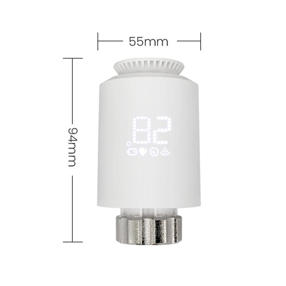 Tuya Zigbee Thermostatic Radiator Valves Intelligent Wireless Mobilephone App Control Home Heating Thermostat Temperature Controller Radiator Thermostat Compatible with Amazon Alexa Google Home