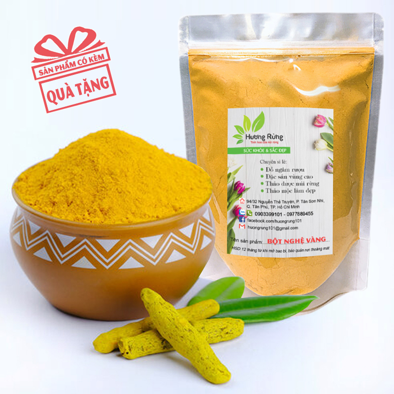 BỘT NGHỆ VÀNG đặc biệt nhà xay hoàn toàn tự nhiên - nguyên chất