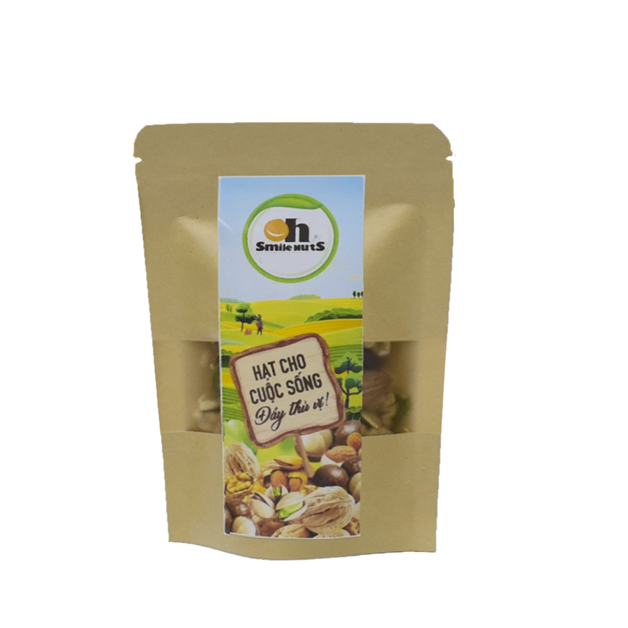 Granola Siêu Hạt Smilenuts Gồm Hạnh Nhân, Nho khô, Óc Chó, Yến Mạch, Macca, Hạt điều, Mật ong _ Khối Lượng 30g