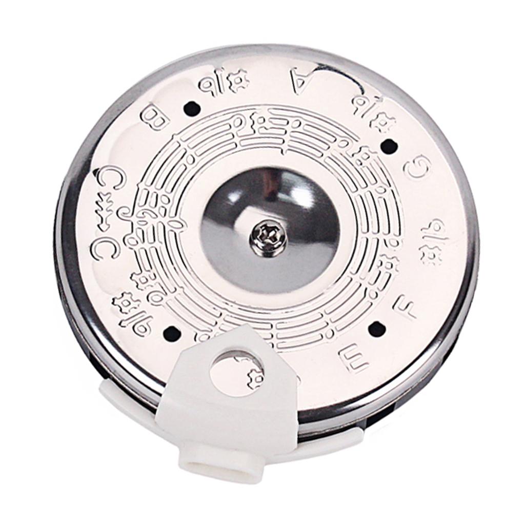 Violins Chromatic 13 Pitch Pipe Tuner with Case, Silver