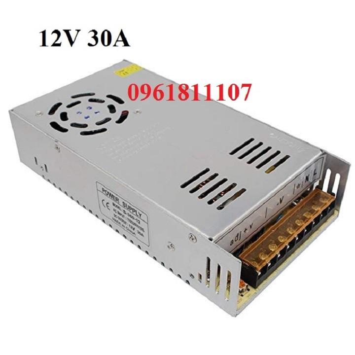 Nguồn 12V 30A có quạt tản nhiệt thông minh