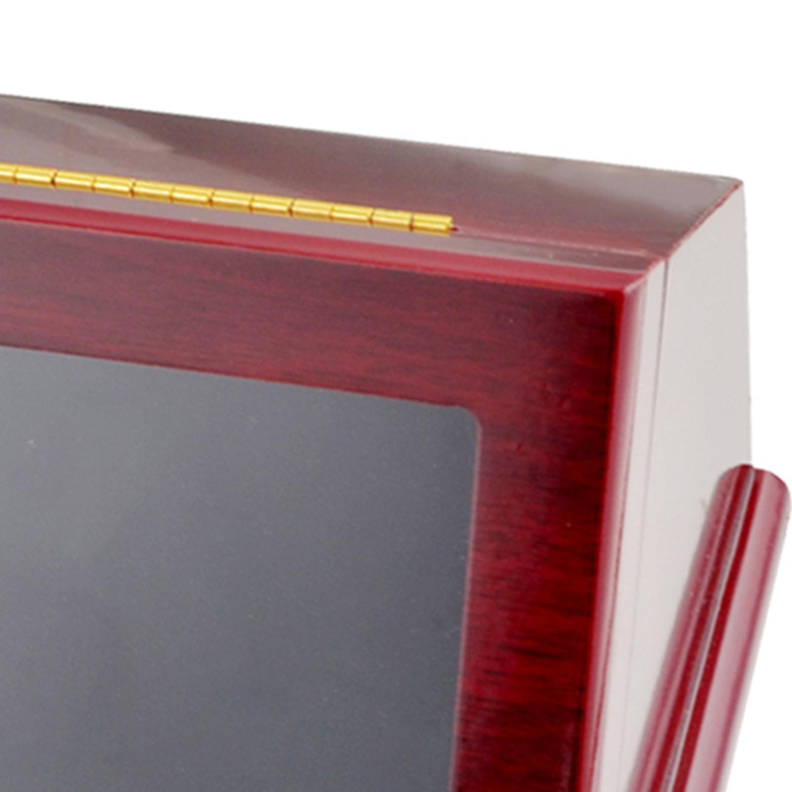 Golf Ball Display Case with Transparent Window Wood Golf Ball Storage Box