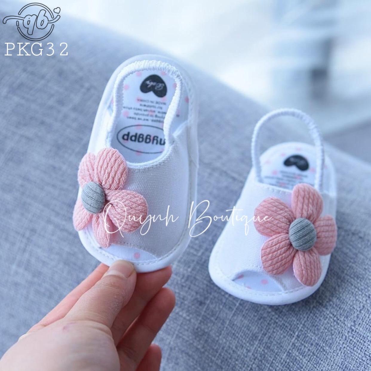 Giày dép trẻ em cho bé  cho bé QUỲNH BOUTIQUE Sandal hoa cúc siêu xinh cho bé