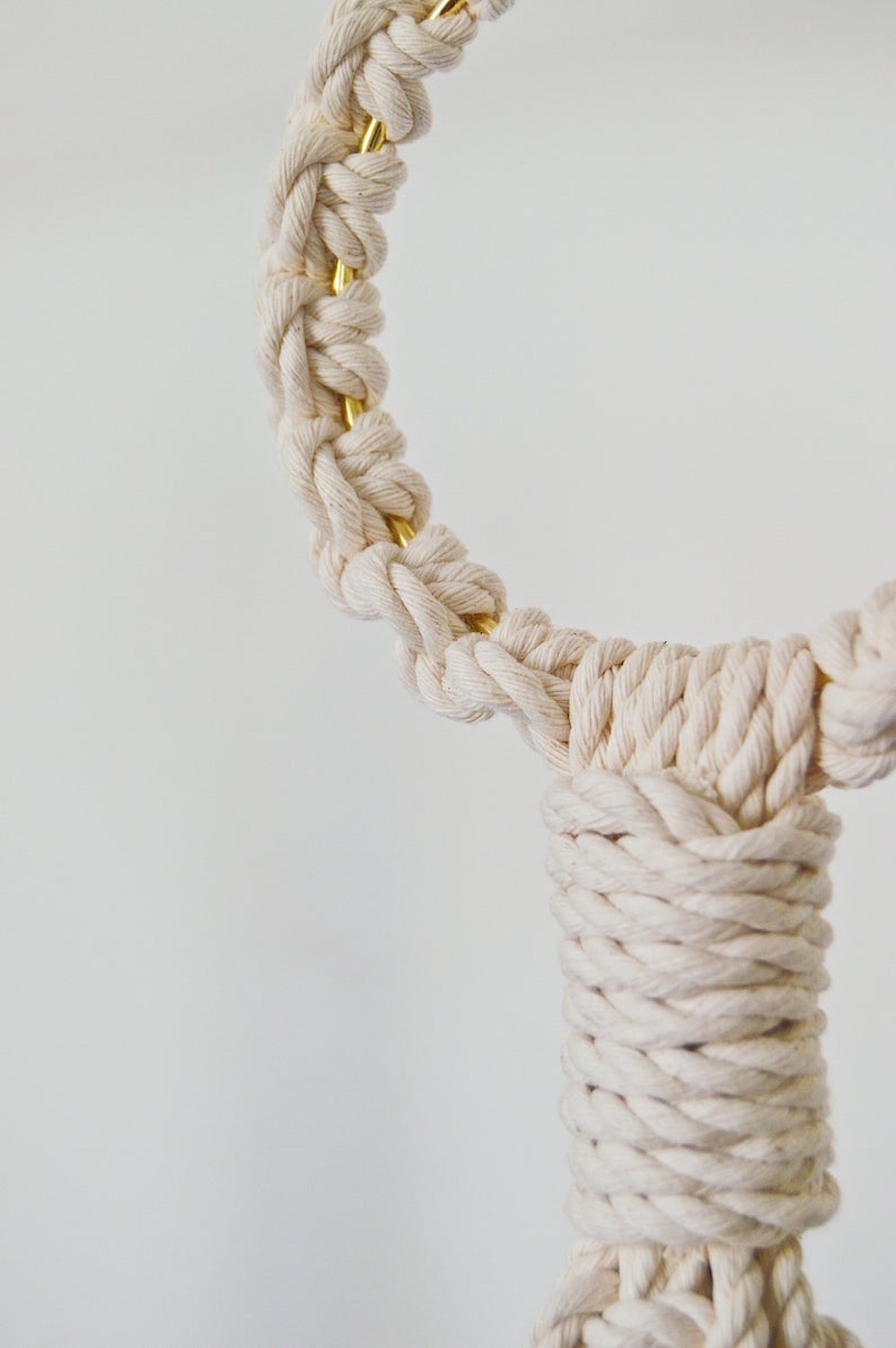 01 Dây treo trang trí chậu cây Macrame, phù hợp nhiều cỡ chậu, treo được chậu nặng . GTT22321