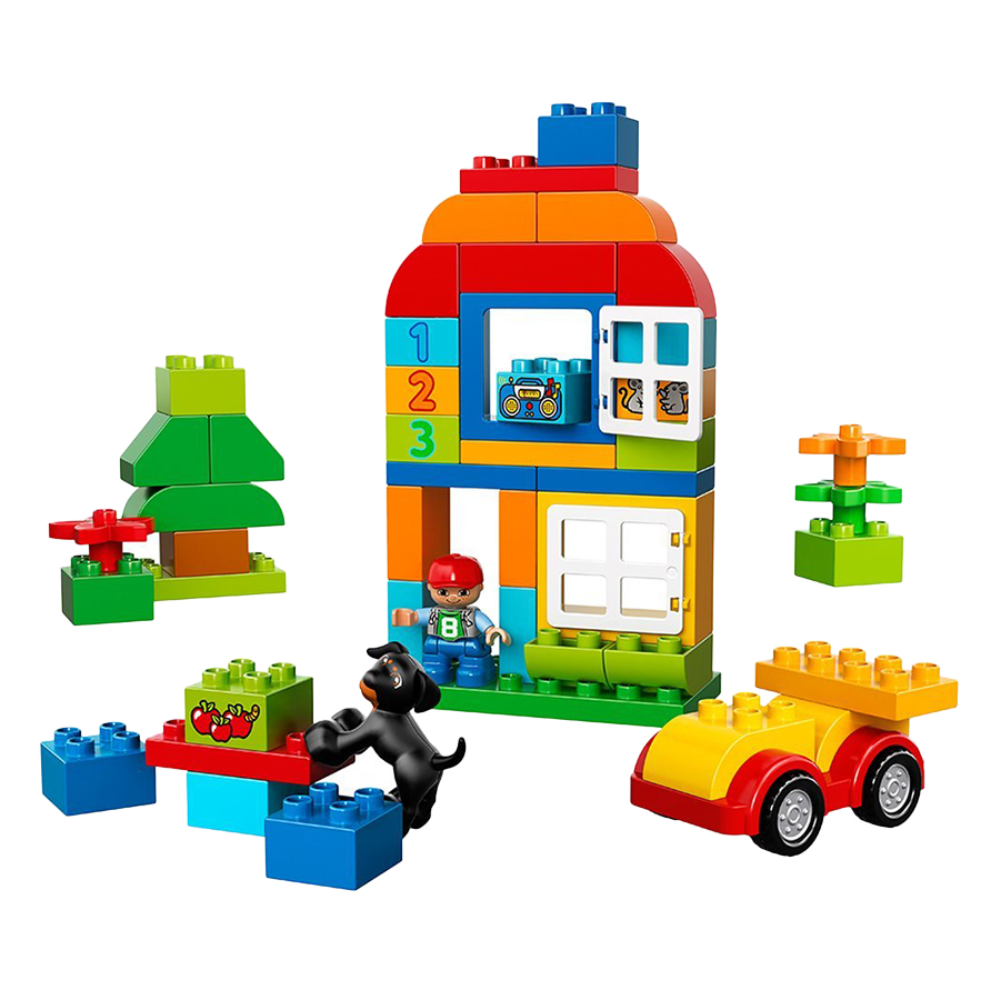 Bộ Lắp Ráp Thùng Gạch DUPLO Vui Nhộn LEGO CLASSIC 10572 (65 chi tiết)
