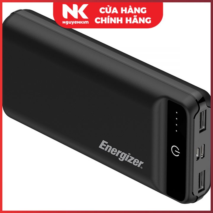 Pin sạc dự phòng Energizer 20000mAh/3.7V UE20009BK - Hàng chính hãng