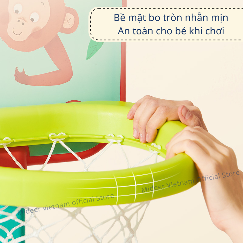 Đồ chơi cột ném bóng rổ đa năng Mideer Versatile Basketball Hoop