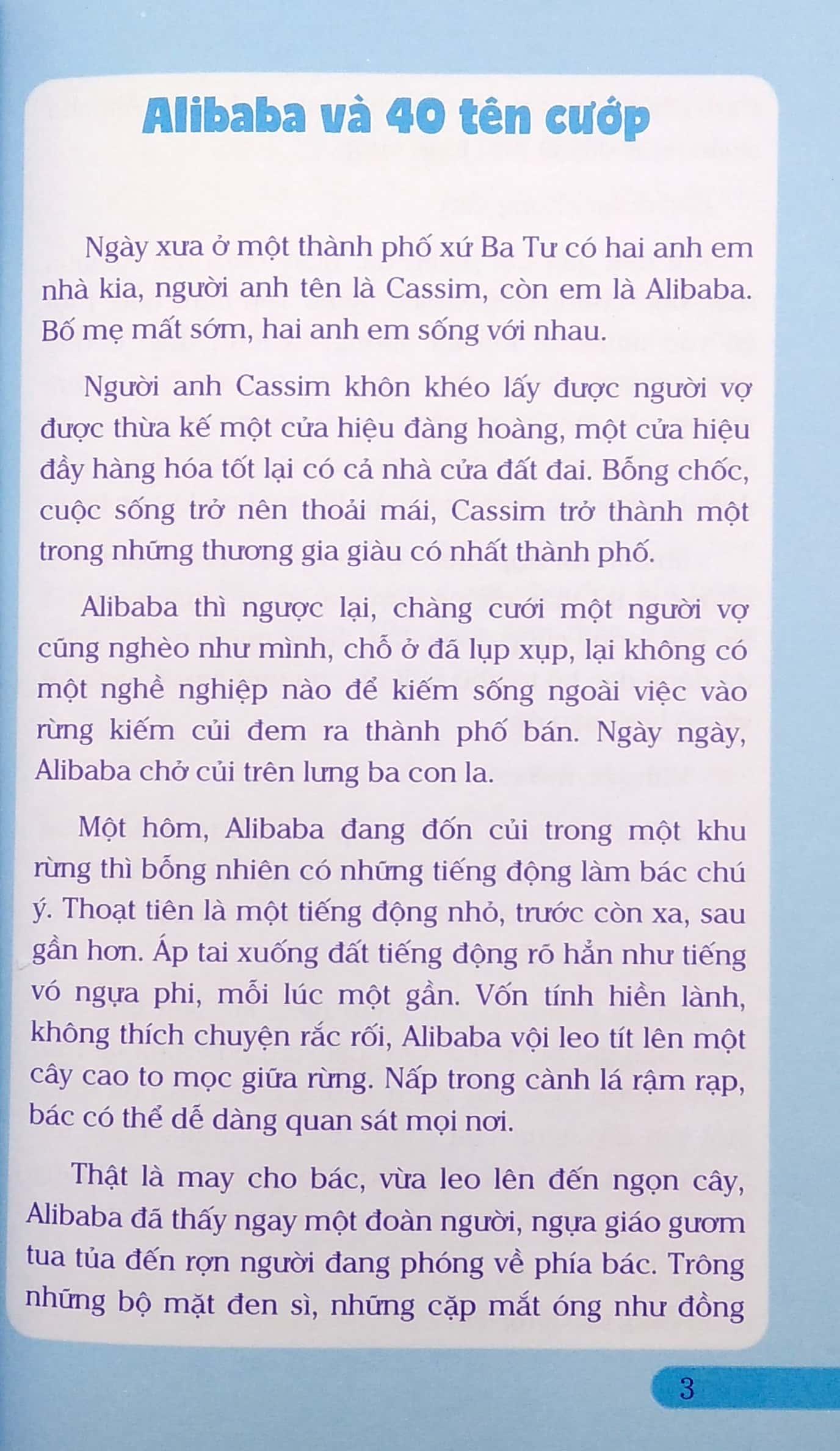 Truyện Cổ Tích Thế Giới Hay Nhất - Alibaba và 40 Tên Cướp