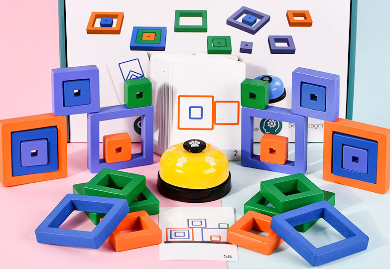 Trò chơi tương tác,đồ chơi gỗ phát triển trí tuệ cho bé,game thinking box rèn tư duy logic cho trẻ từ 3 tuổi-Dochoigiatot