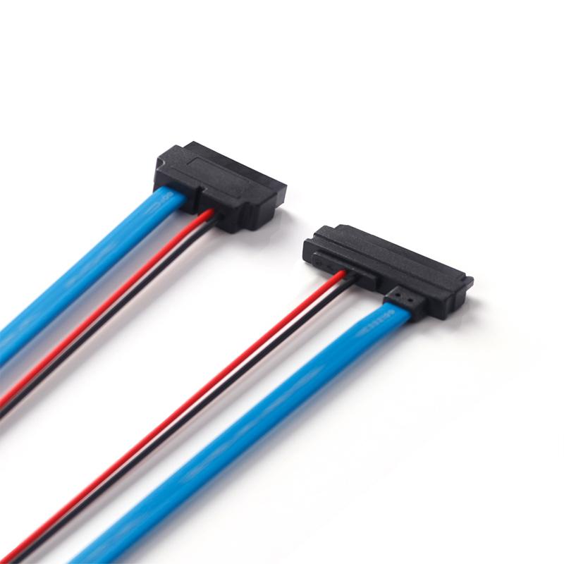 Lingable SATA Cáp Nối Tiếp ATA 22Pin 7 15 Nữ Sang Slimline SATA 13Pin 7 6 Nam Đầu Nối Conterver Cáp 30CM