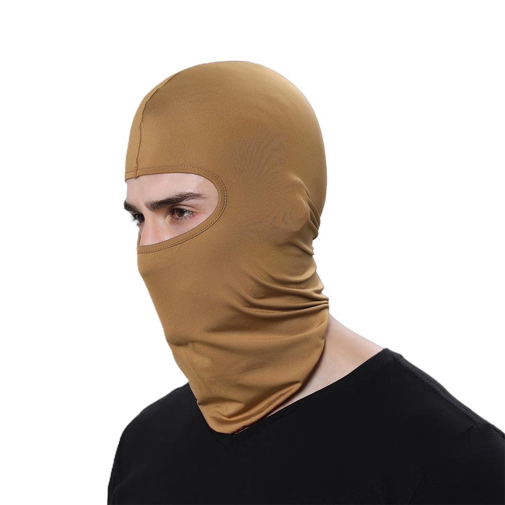 Mặt nạ xe máy đạp xe Balaclava Full Cover Face Mat Balaclava nhanh khô Lycra Ski cổ Summer Sun Protection Color: Orange
