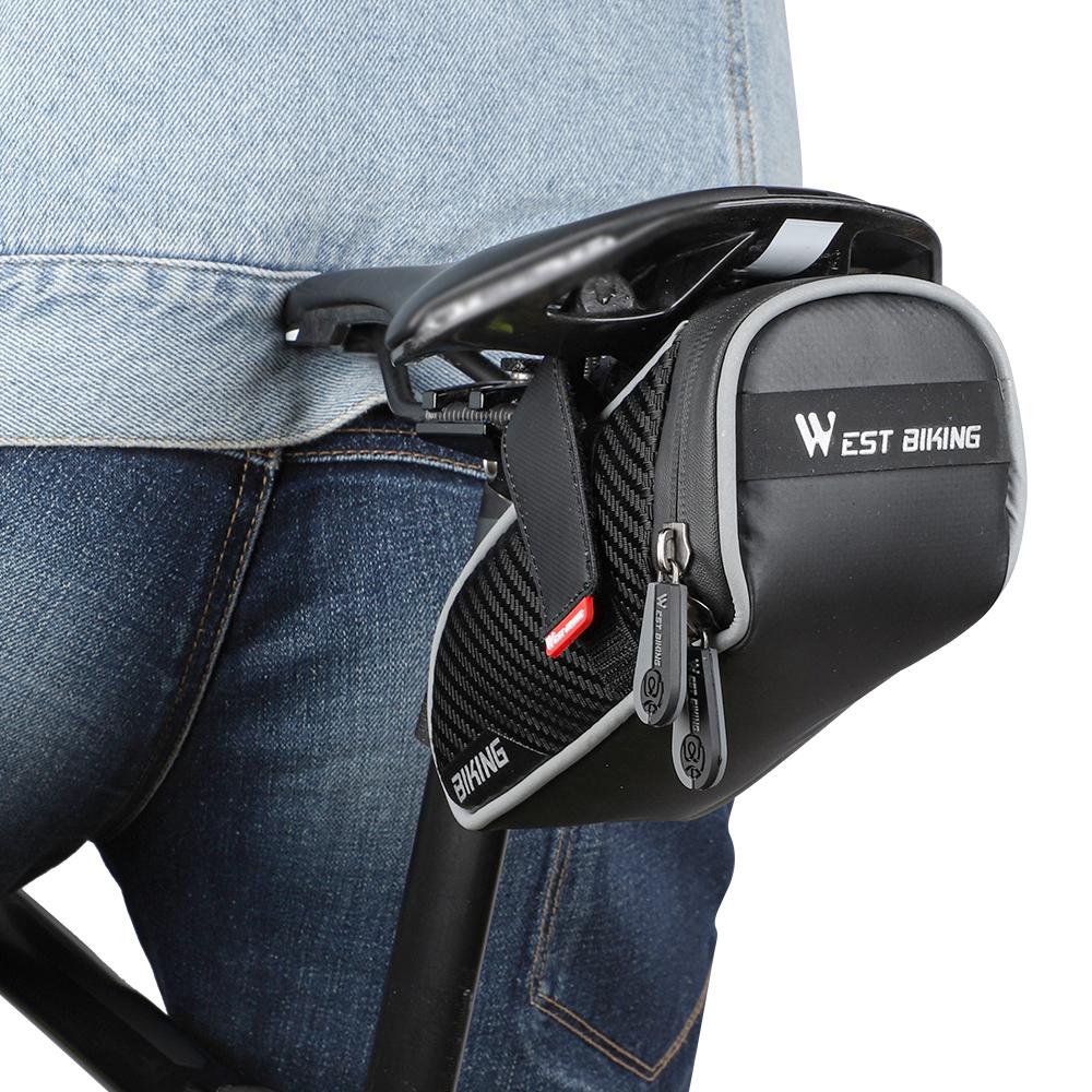 Túi đựng đồ đặt dưới yên xe đạp WEST BIKING Túi đựng đồ không thấm nước